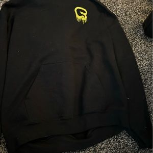 Black cycle bar hoodie